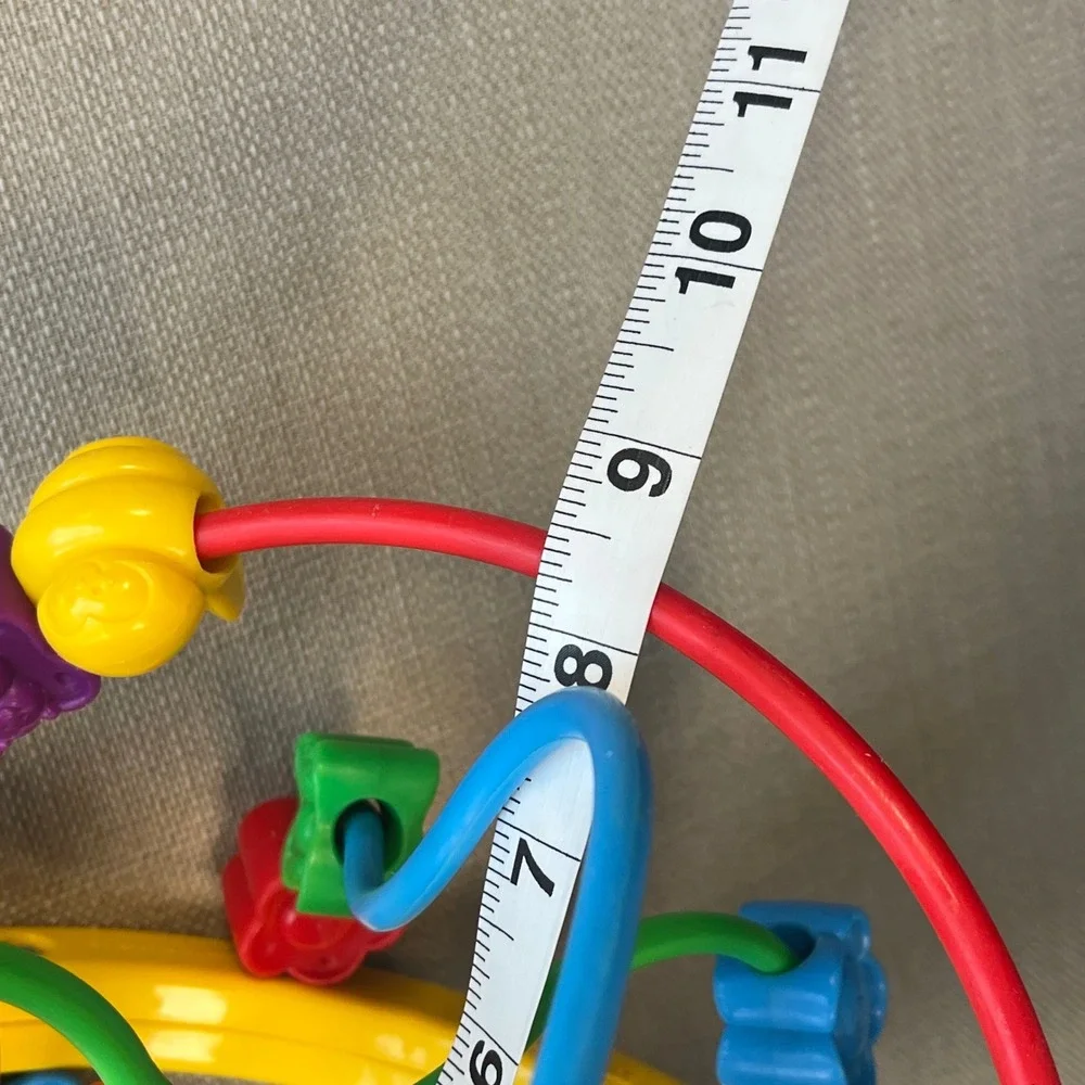 Vintage 1995 Fisher-Price Bead Maze Circular Activity Toy Sensory Primary Colors